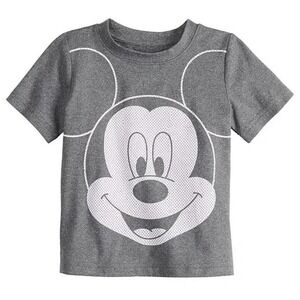 Disney Jumping Beans Active Tee Toddler Boys‎ Girls Size 4 Grey Mickey Mouse